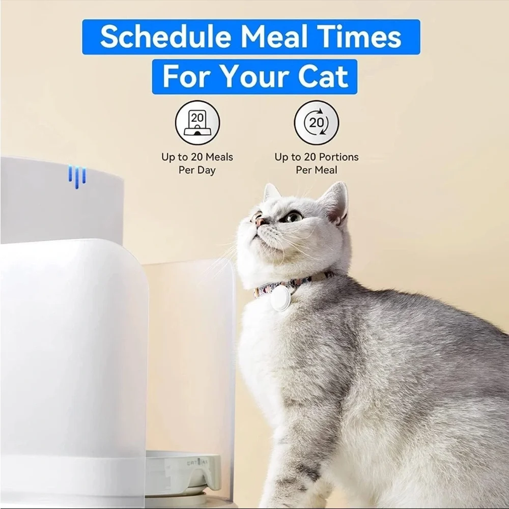Automatic Cat Feeder - White